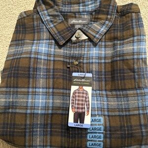 Eddie Bauer Bristol Flannel in Blue and Brown